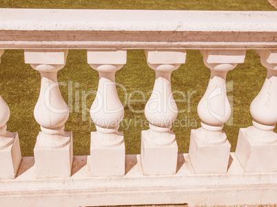 Baroque balustrade vintage