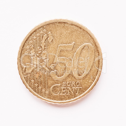 50 cent coin vintage