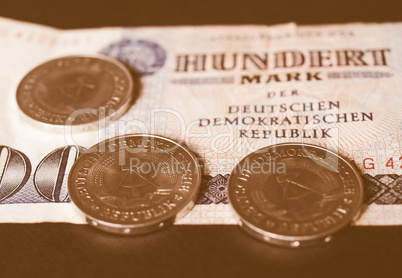 DDR banknote vintage