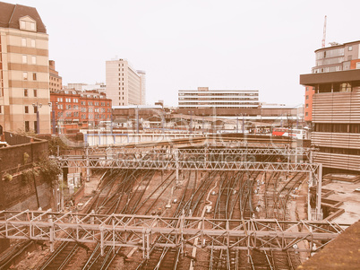 Birmingham station vintage