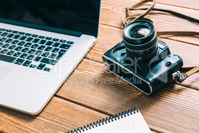 Work space for photographer
