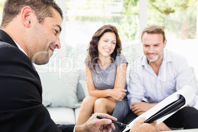 Young couple ready to buy new house