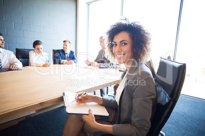 Business people discussing in conference meeting