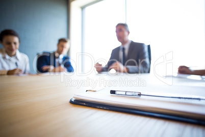 Business people discussing in conference meeting