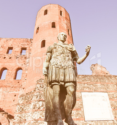 Roman statue of Augustus vintage
