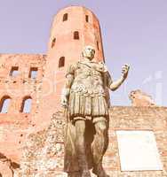 Roman statue of Augustus vintage