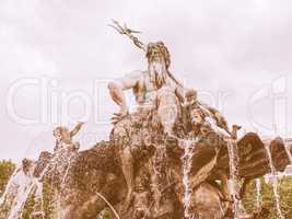 Neptunbrunnen fountain in Berlin vintage