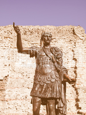 Emperor Trajan Statue vintage