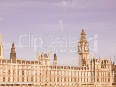 Houses of Parliament vintage