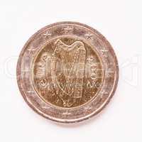 Irish 2 Euro coin vintage