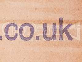 Internet co uk url vintage