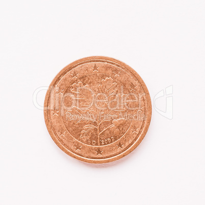 German 2 cent coin vintage