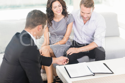 Young couple ready to buy new house