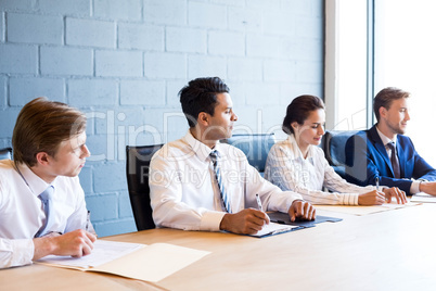 Business people discussing in conference meeting