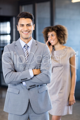 Good looking businessman posing