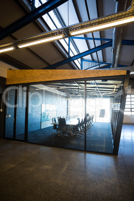 An empty modern conference room in office