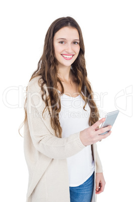 Woman using her smartphone