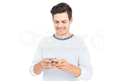 Man using his phone