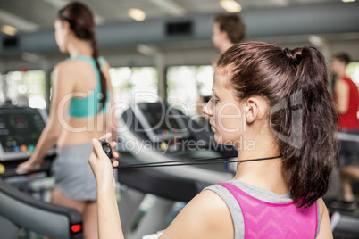 Female trainer smiling to camera