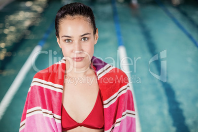 Pretty woman in swimsuit