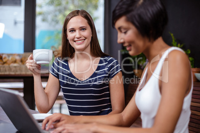 Pretty women in the bar