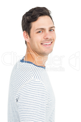 Young man smiling at camera