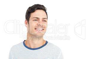 Young man smiling at camera