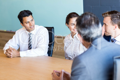 Business people discussing in conference meeting