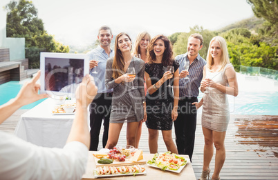 Group of friends posing for photograph