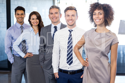 Portrait of confident business team Portrait of confident business team