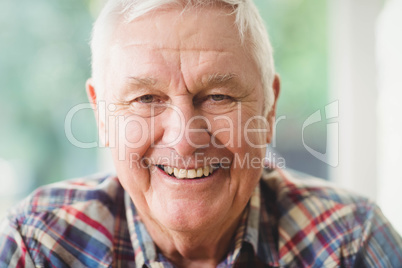 Portrait of happy senior man