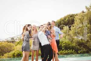 Group of friends taking a selfie