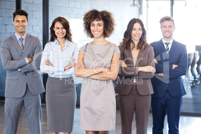 Portrait of confident business team in office Portrait of confident business team in office