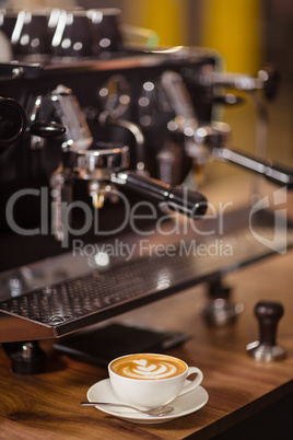 Coffee machine and cappuccino