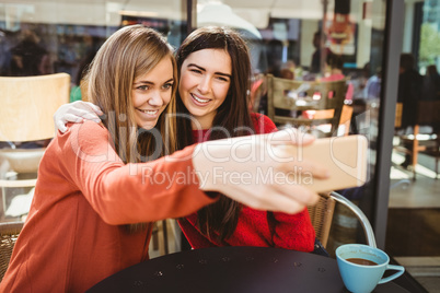 Friends taking a selfie