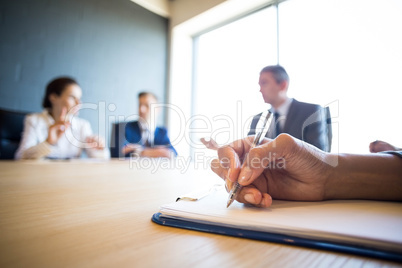 Business people discussing in conference meeting