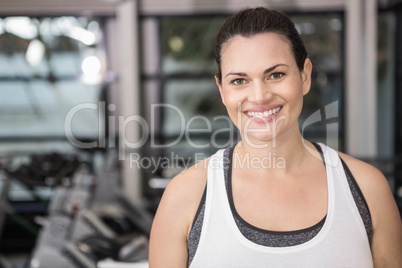 Woman smiling in sportswear