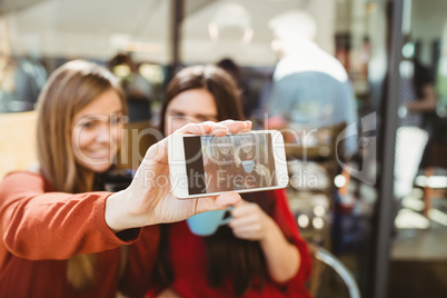 Friends taking a selfie