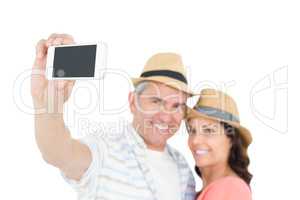 Couple taking a selfie