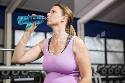 Woman drinking water