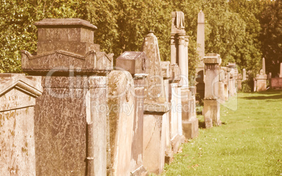 Glasgow cemetery vintage