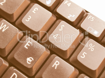 Computer keyboard vintage