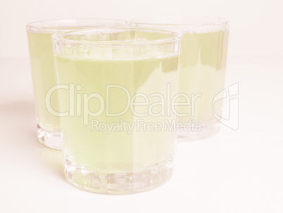 Green apple juice vintage