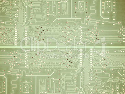 Printed circuit background vintage