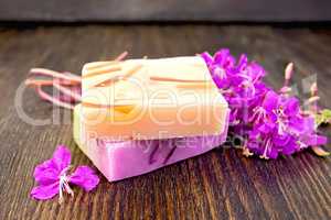 Soap with fireweed on board