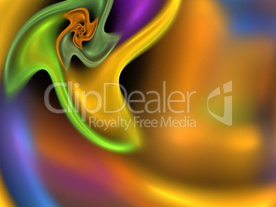 image of one Digital Fractal on Black Color image of one Digital Fractal on Black Color