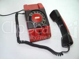 old rotary phone off the hook