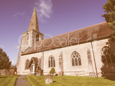 St Mary Magdalene church in Tanworth in Arden vintage