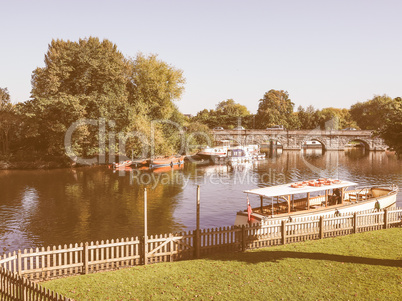 River Avon in Stratford upon Avon vintage