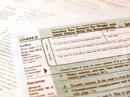Tax forms vintage